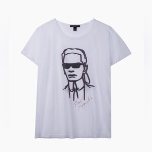 Karl Lagerfeld x H&M Limited Edition Graphic Tee (Size Large)